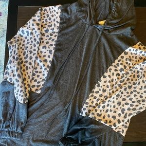 Gray Cheetah Hoodie